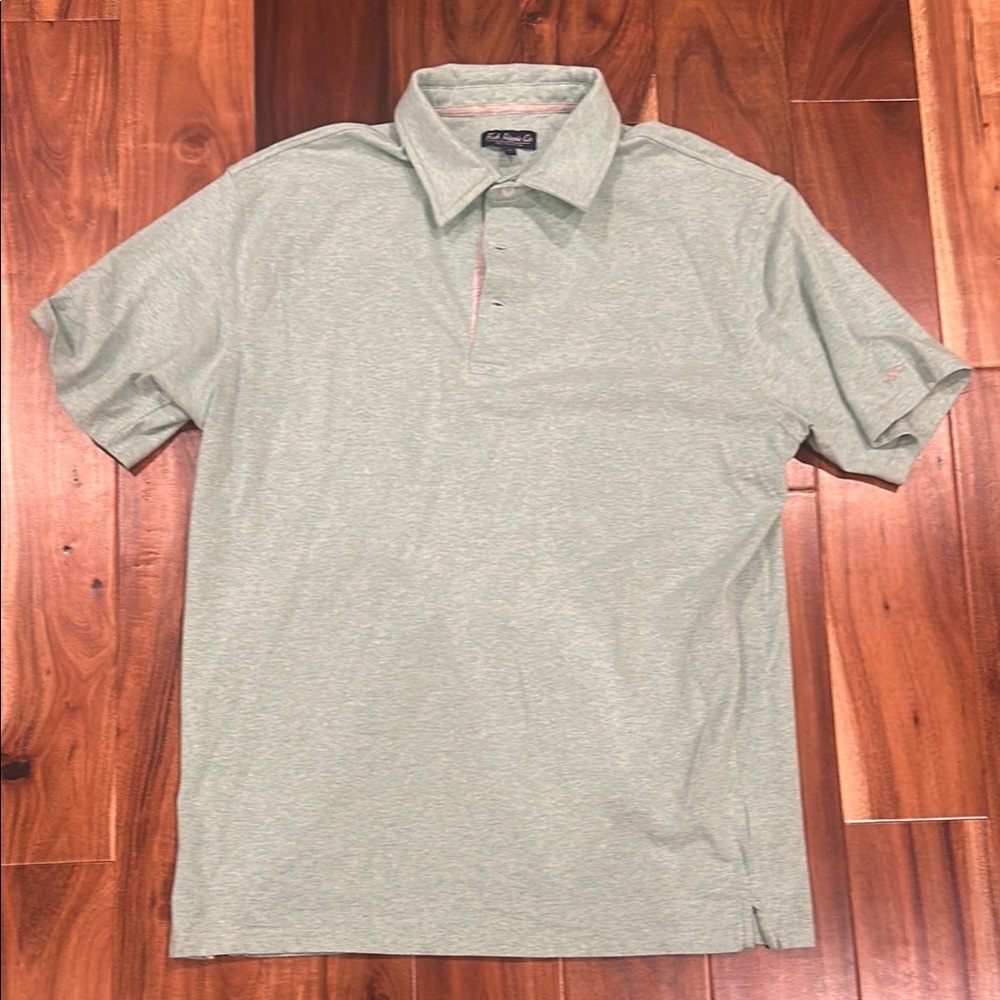 Men’s Fish Hippie Green Polo Shirt